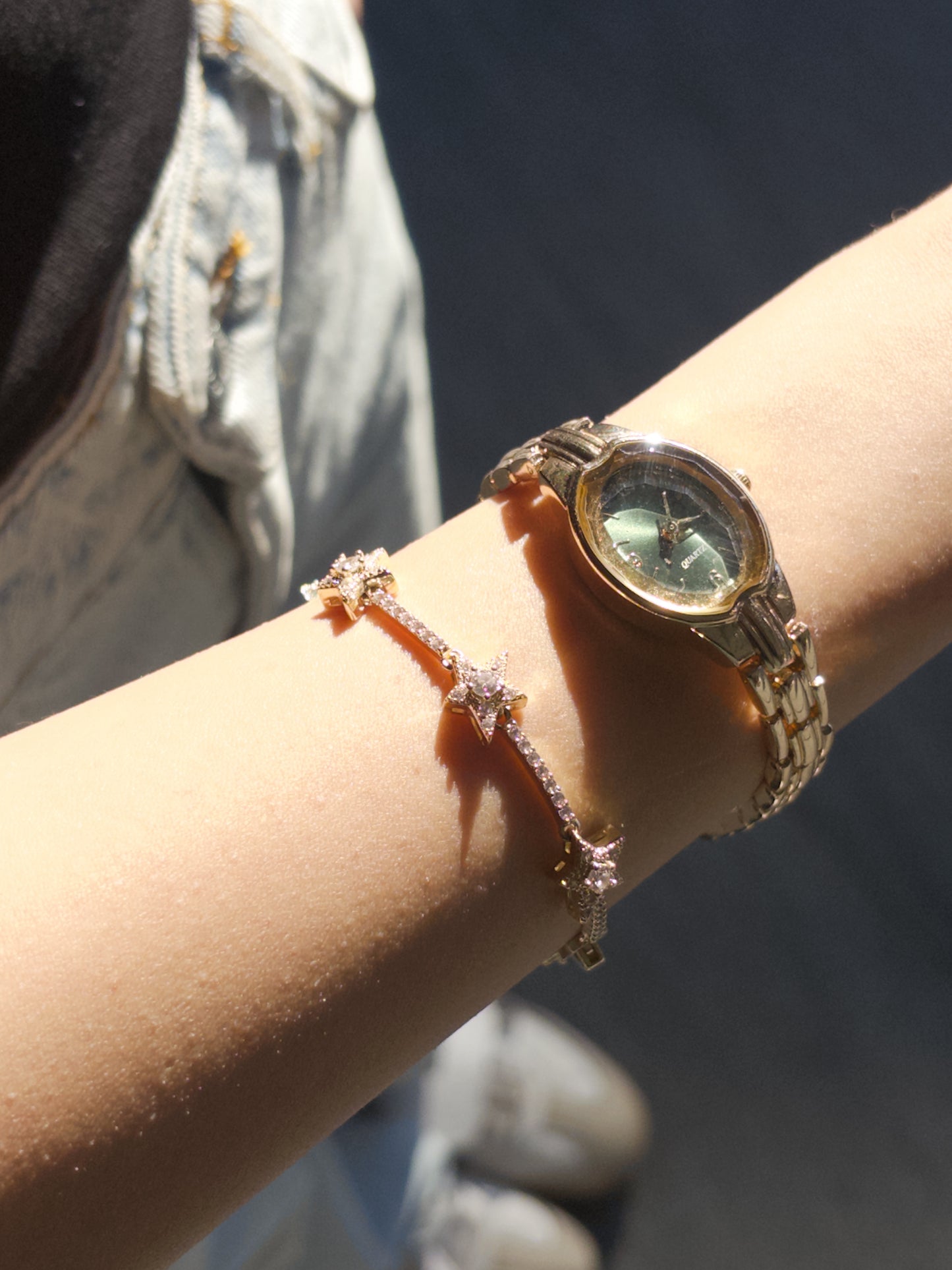 OVAL YEŞİL KADRAN SAAT