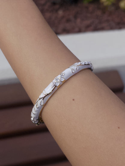 BEYAZ MİNELİ BİLEZİK