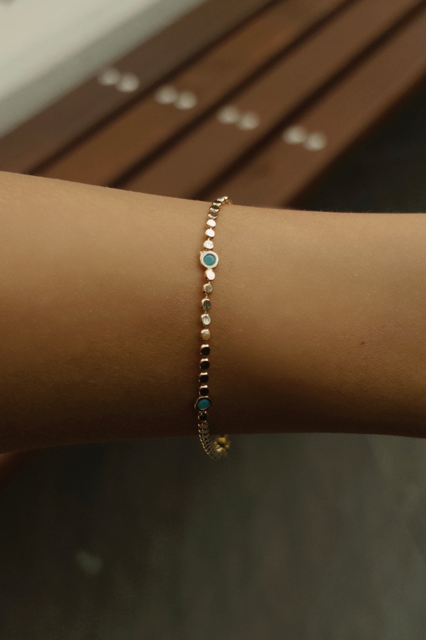 MAVİ TAŞLI BİLEKLİK