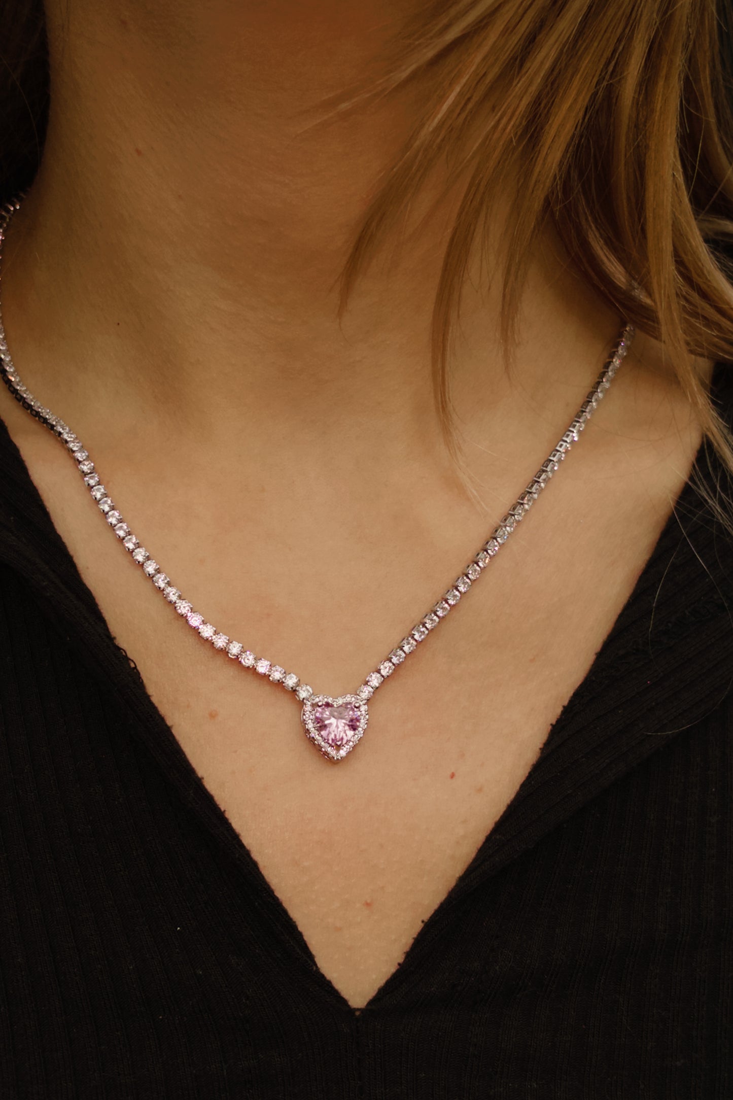 SILVER KALPLİ KOLYE