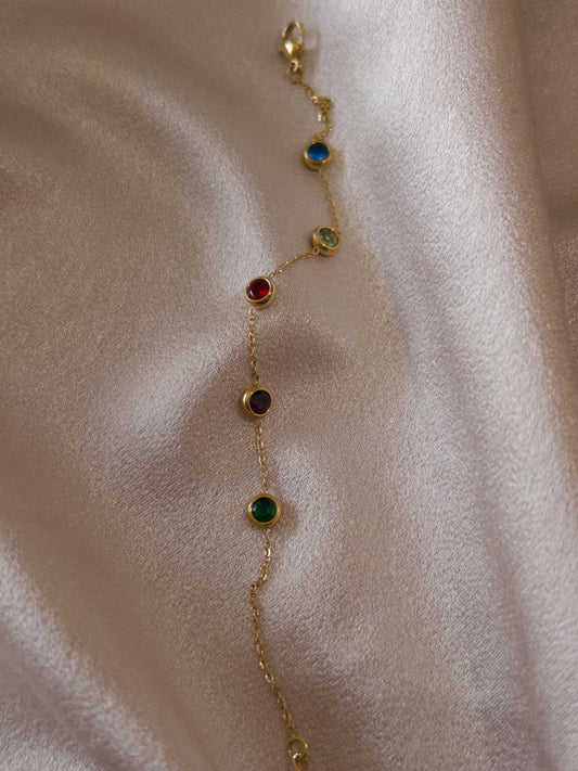 5 TAŞ ZİNCİR BİLEKLİK