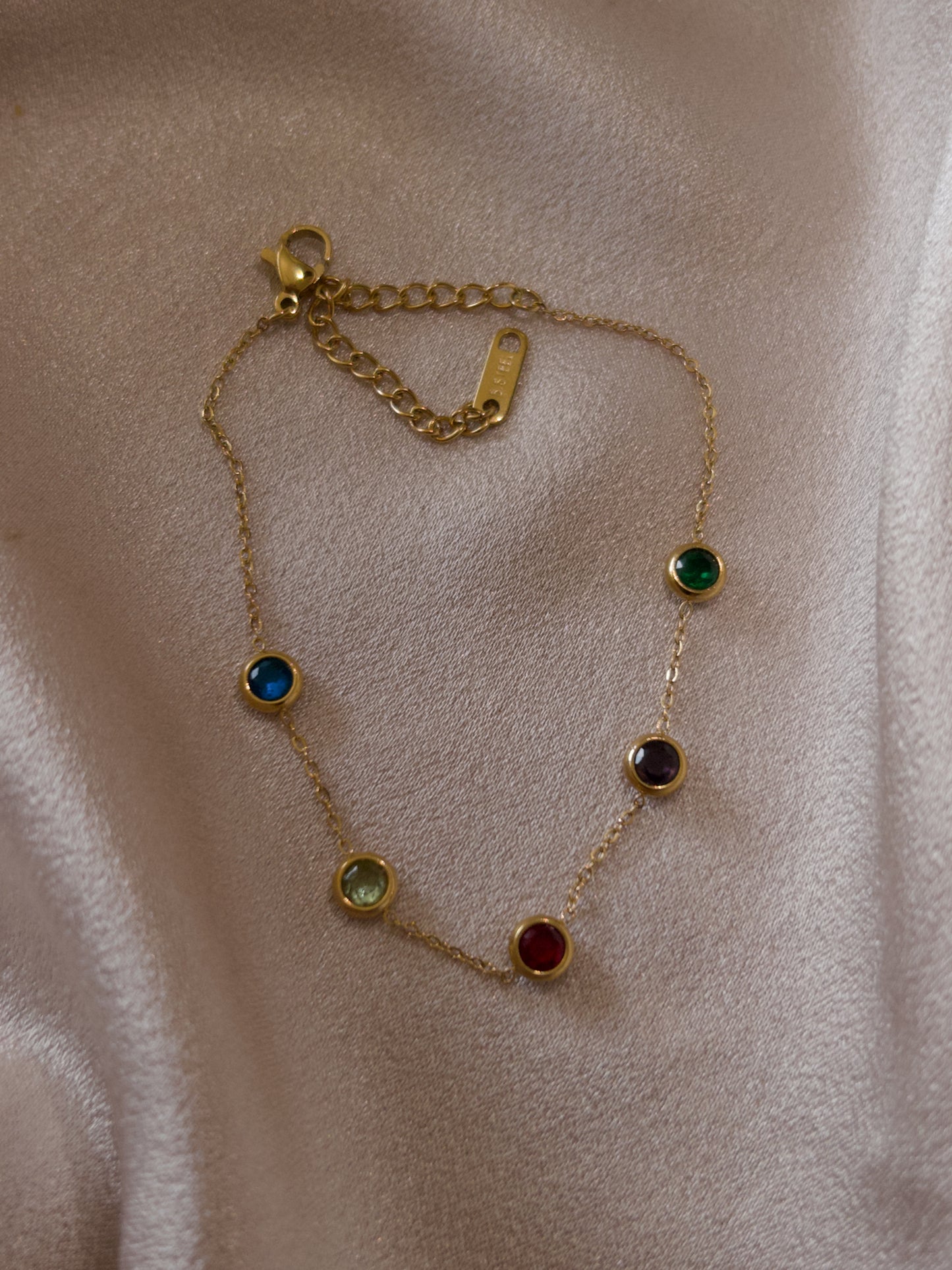 5 TAŞ ZİNCİR BİLEKLİK